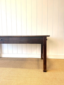 An 18th Century French Country Nearly 6ft Pine Refectory Farmhouse Table