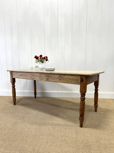 An Antique English Country Pine 6ft Dining Table