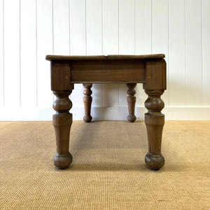 An Antique English Country Pine Coffee Table