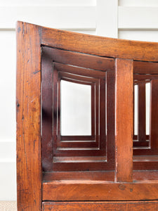 A Delightful And Rare Georgian Mahogany Canterbury or Magazine Newspaper Holder