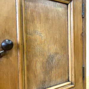 Antique English Pine Cupboard Sideboard