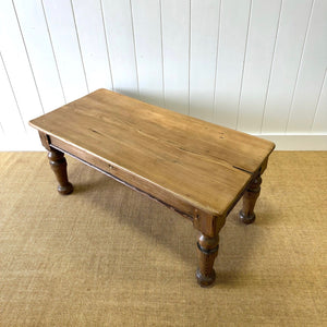 An Antique English Country Pine Coffee Table