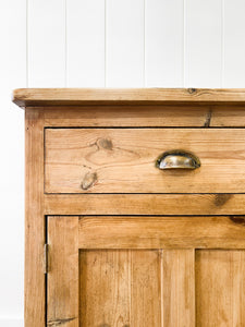 An Antique English Pine Sideboard c1890