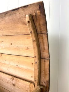 An Swedish Pine Domed Top Blanket Box or Toy Box Early 19th Century