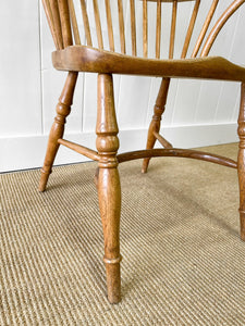 A Blonde English Ash Windsor Armchair