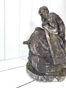 Antique English Garden Sculpture of Old Man River