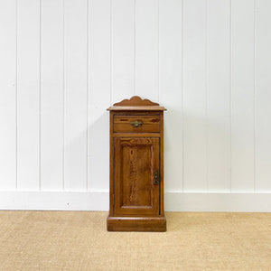 An Antique English Pitch Pine Nightstand c1890