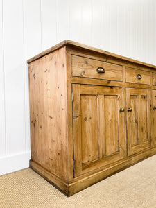 An Antique English Pine Sideboard c1890