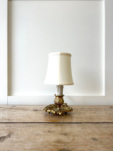 French Gilded Bronze Bedside Lamp c1890