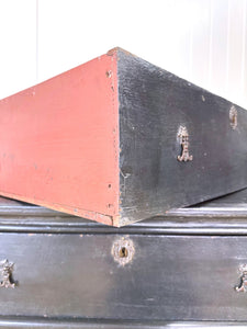 An Ebonized Antique English Chest of Drawers/Dresser