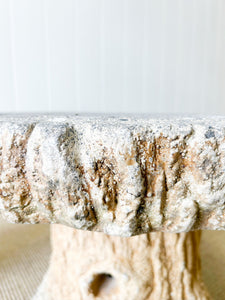 A Delightful Faux Bois Garden Table and 4 Stools