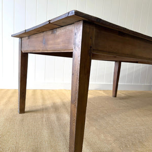 A Monumental Antique 10 ft English Pine Farmhouse or Draper's Table