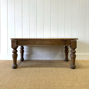 An Antique English Country Pine Coffee Table