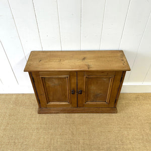 Antique English Pine Cupboard Sideboard