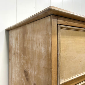 A Tall 19th Century English Pine Chest of Drawers/Dresser