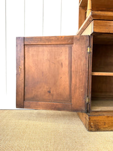 A 19th Century English Pine Bookcase Cabinet or Hutch