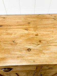 An Antique English Pine Sideboard c1890