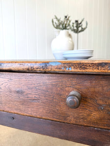 An 18th Century French Country Nearly 6ft Pine Refectory Farmhouse Table