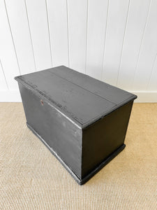 An English Pine Ebonized Blanket Box