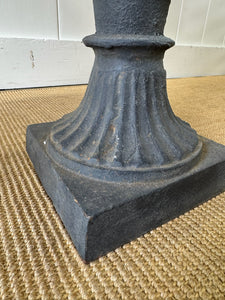 A Large and Special Pair of Antique Cast Iron Garden Urns
