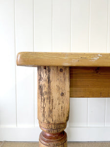Perch - An Antique English Country Pine 7ft Dining Table