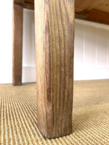 An Antique English Country Pine 7ft Dining Table