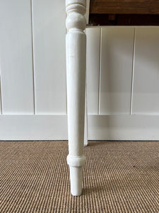 An English Country Pine Painted Console Table or Nightstand c1890