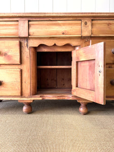 An English Country Pine Buffet or Sideboard