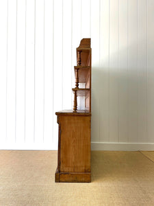 A 19th Century English Pine Bookcase Cabinet or Hutch