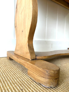 A Pine Washstand or Console Table
