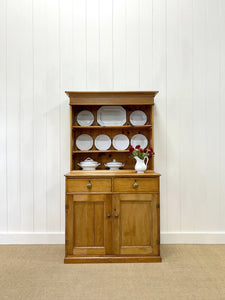 A 19th Century English Pine Bookcase Cabinet or Hutch
