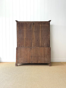 An Antique English Pine Tack Cupboard Brass Hardware