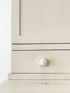 A 19th Century Clerk's Desk with Slant Front and Cabinet