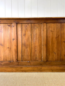 A Large Rustic Antique English Pine Shop Counter c1890