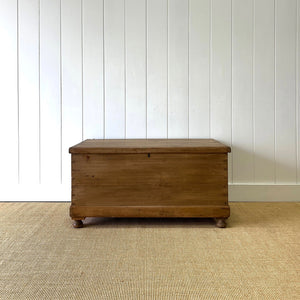 An English Pine Blanket Box or Toy Box Coffee Table c1890