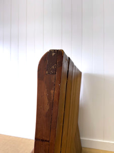 An Antique English Pine Settle or Hall Bench