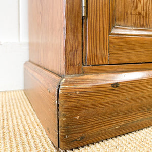 An Antique English Pitch Pine Nightstand c1890