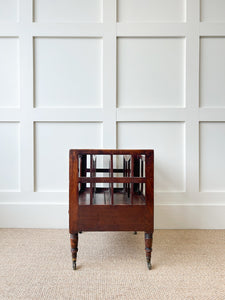 A Delightful And Rare Georgian Mahogany Canterbury or Magazine Newspaper Holder