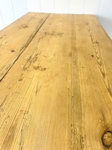 Perch - An Antique English Country Pine 7ft Dining Table