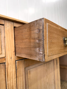 A Handsome Antique English Pine Sideboard c1890