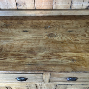 A Large Rustic Charming Pine Welsh Dresser or Cupboard