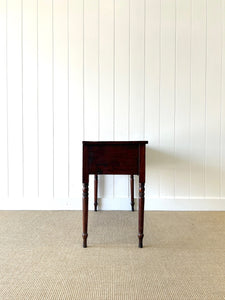 An Antique English Desk or Table with Three Drawers