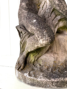Antique English Garden Sculpture of Old Man River