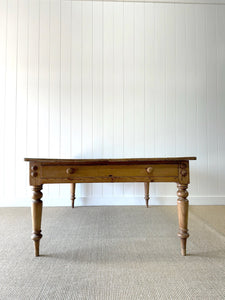 An Antique English Country Pine 6ft Dining Table and 54" Wide