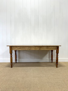 An Antique English Country Pine 6ft Dining Table