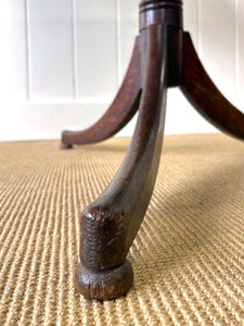 An English Oak Tripod Table