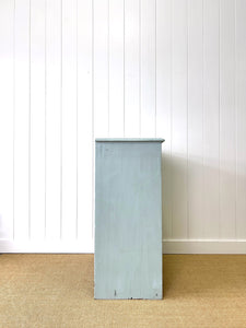 An Antique Blue Painted Chest of Drawers Dresser