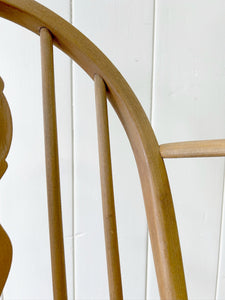 An English Country Mid-century Arm Blond Chair