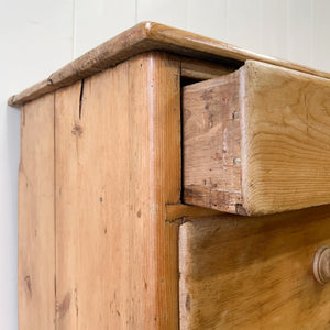 An English Country 7 Drawer Pine Buffet or Sideboard