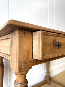 An Ancient English Pine Lowboy c1780